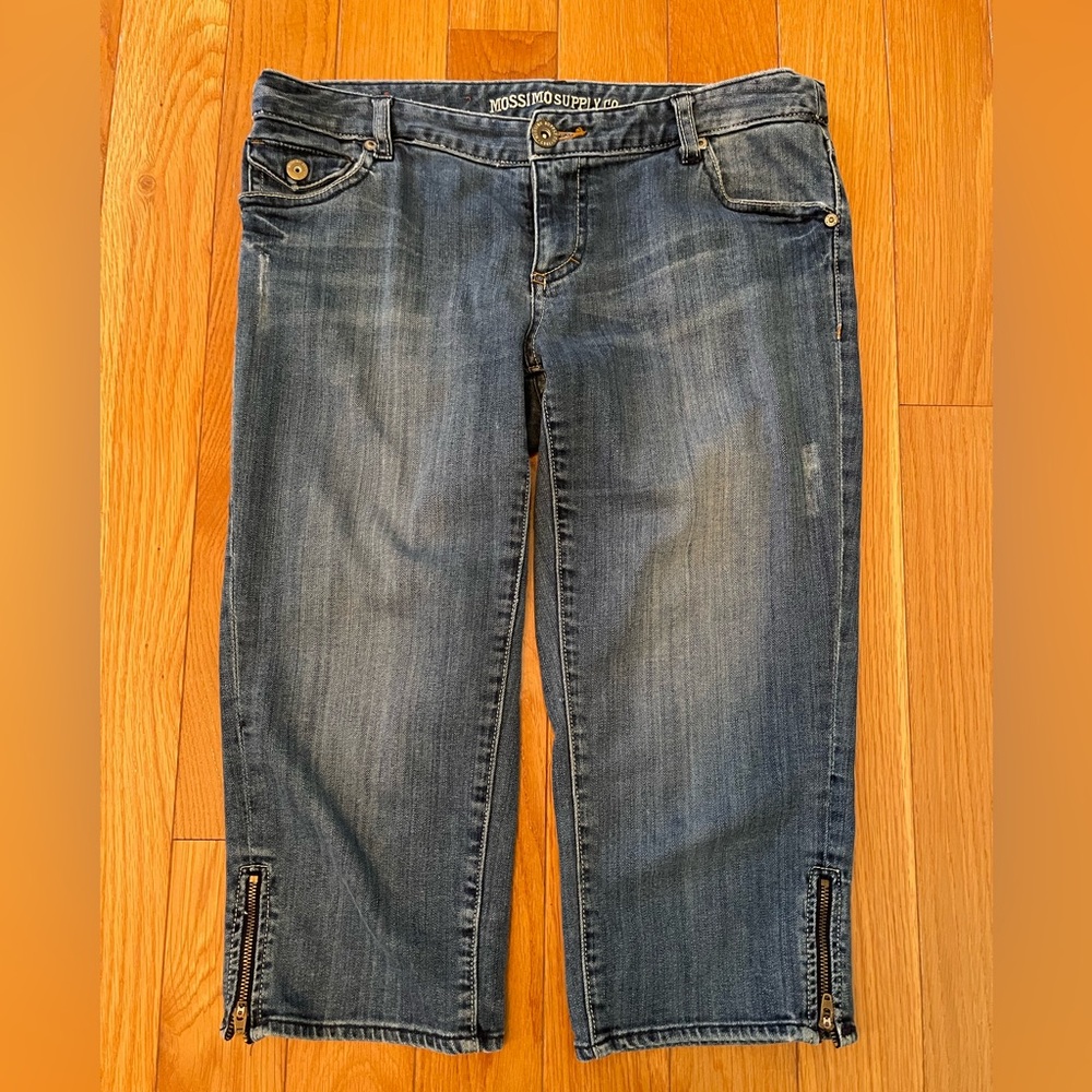 Mossimo Supply Co. Blue Denim Capris